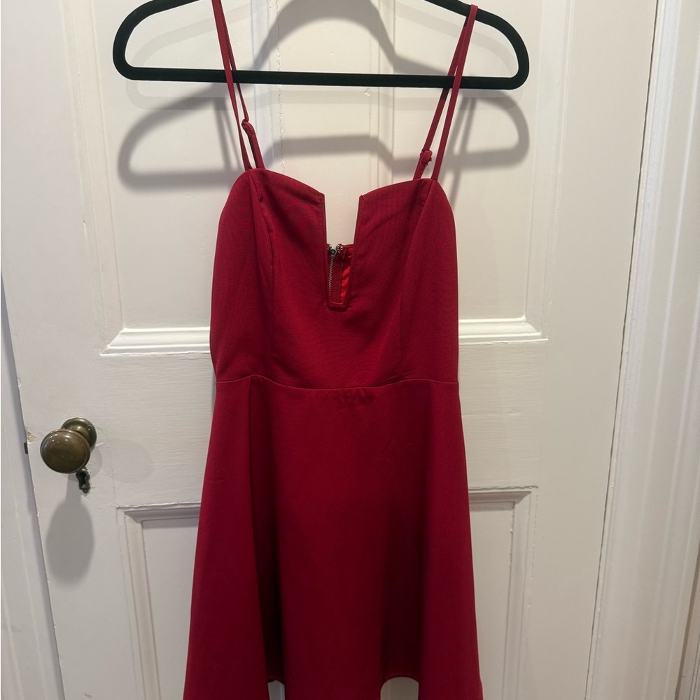 Red mini dress tobi
